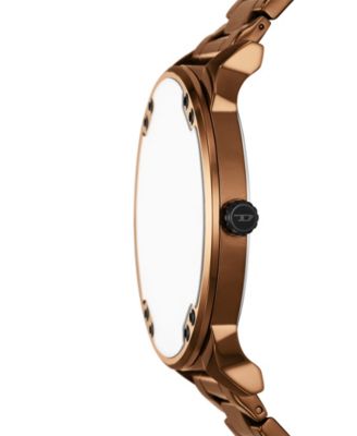 Men's Mr. Daddy Slim Quartz Three-Hand Date Brown Stainless Steel Watch, 54mm