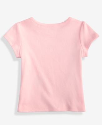 Girls' Toddler 2T-4T Love Hugs Fun Printed T-Shirt, Macy's Exclusive