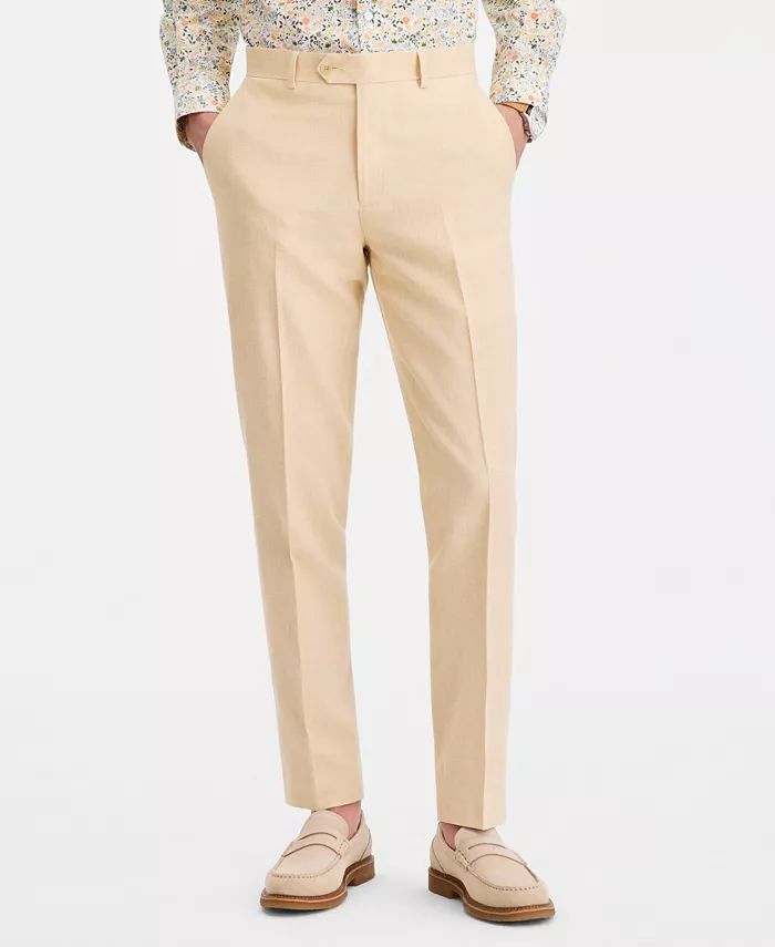 Men's Slim-Fit Linen-Blend Suit Separates Pants - thumbnail 10