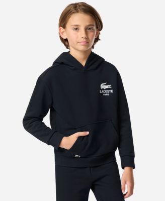Lacoste - Boys 8-20 Back Graphic Pull-On Hoodie