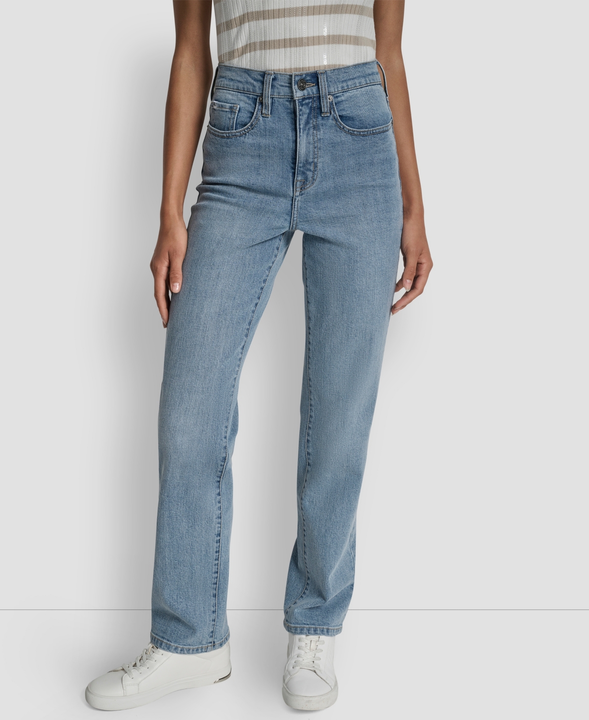 Dkny Jeans Women's Classic High Rise Straight No Cuff