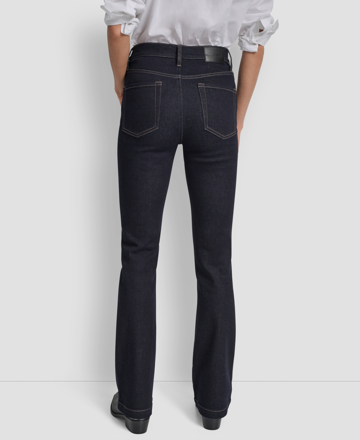 Dkny Jeans Women's High Rise Flare Jeans In Blue