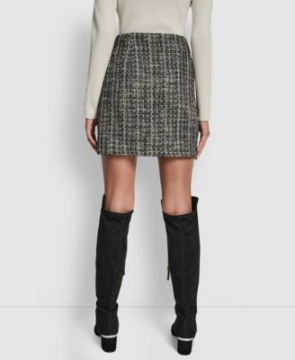 Women's Back Darts Mini Skirt