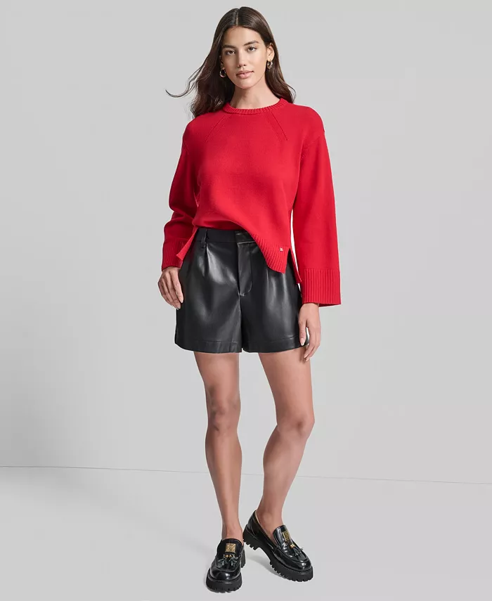 Women's High Low Hem Sweater - thumbnail 5