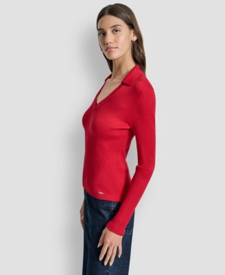 Women's Ribbed Long Sleeve Sweater
