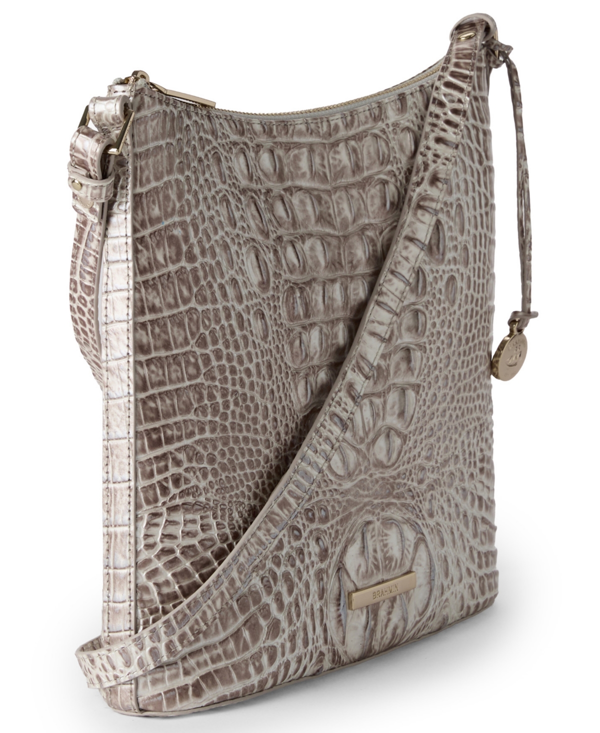 Brahmin Katie Leather Crossbody Bag In Neutral