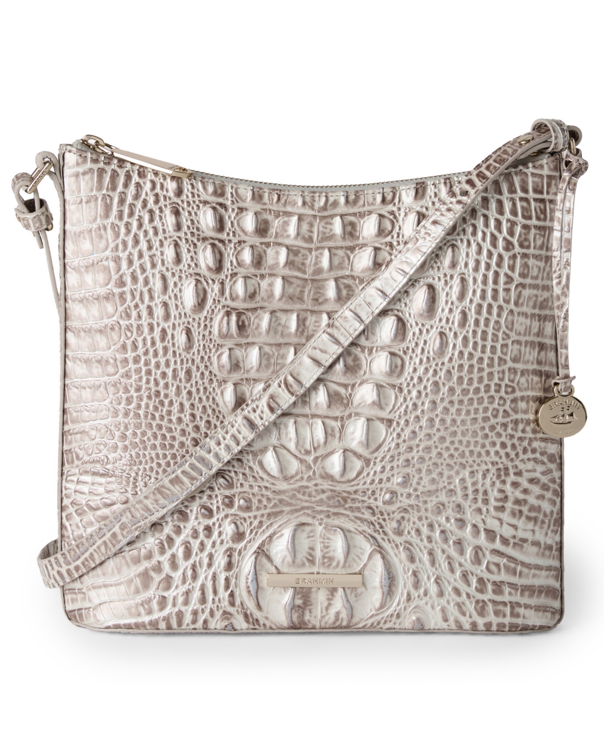 Brahmin Katie Leather Crossbody Bag In Neutral