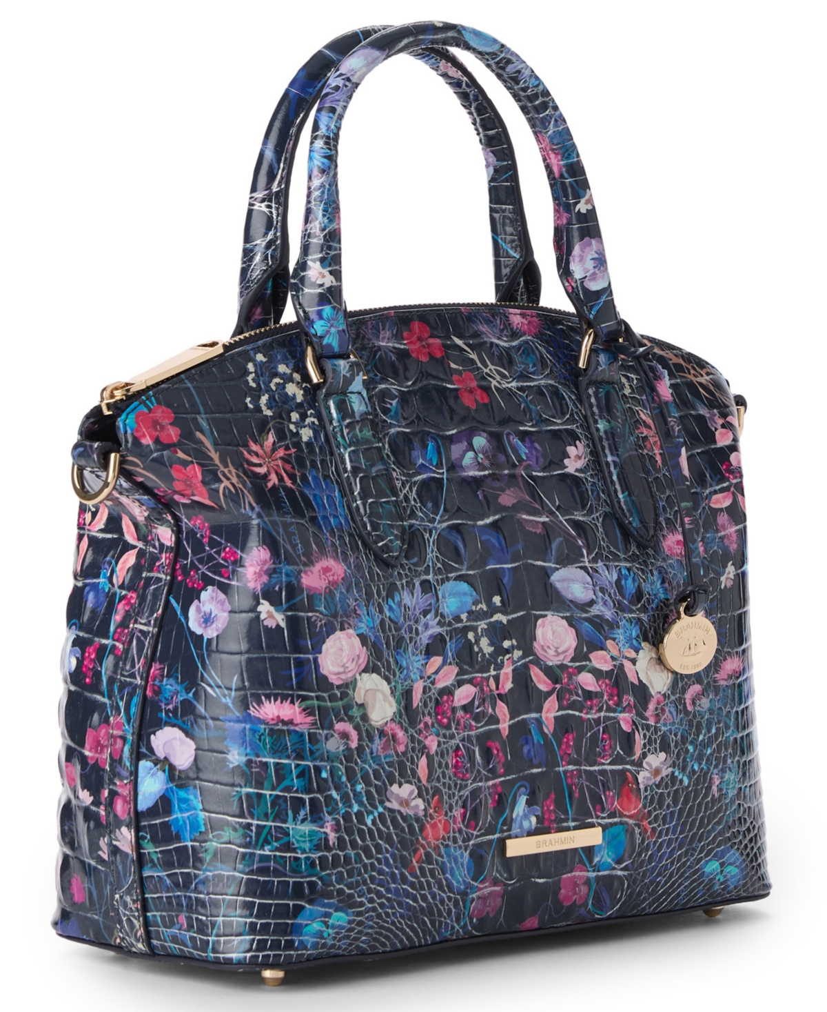 Brahmin Duxbury Melbourne Medium Leather Satchel In Multi
