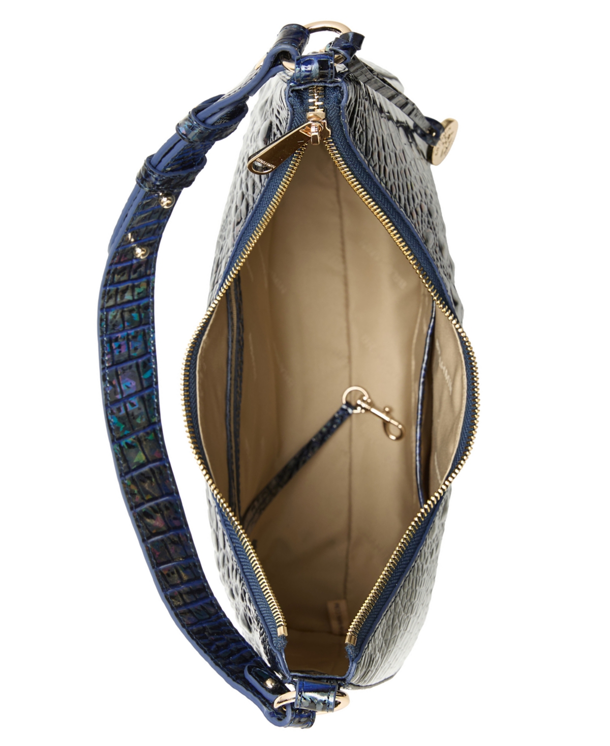 Brahmin Tabitha Leather Shoulder Bag In Blue