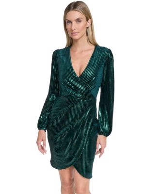 Women's Sequin Detail Shift Dress