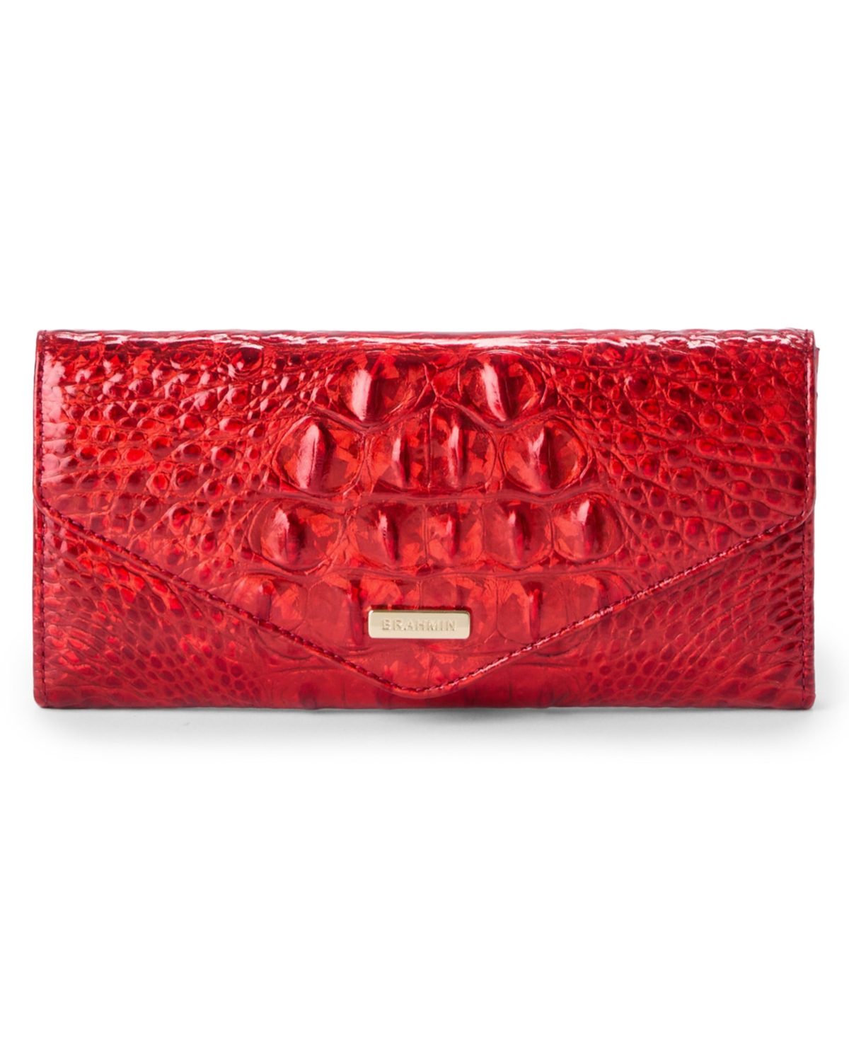 Brahmin Women's Veronica Melbourne Embossed Leather Wallet In Brown