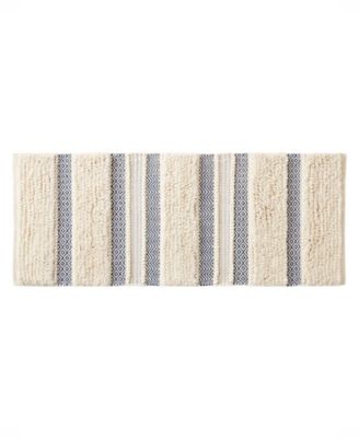 INK+IVY Asher Woven Texture Stripe Bath Rug, 22" x 58"