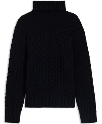 Men's BECKHAM x BOSS Wool Cashmere Cable-Knit Sweater