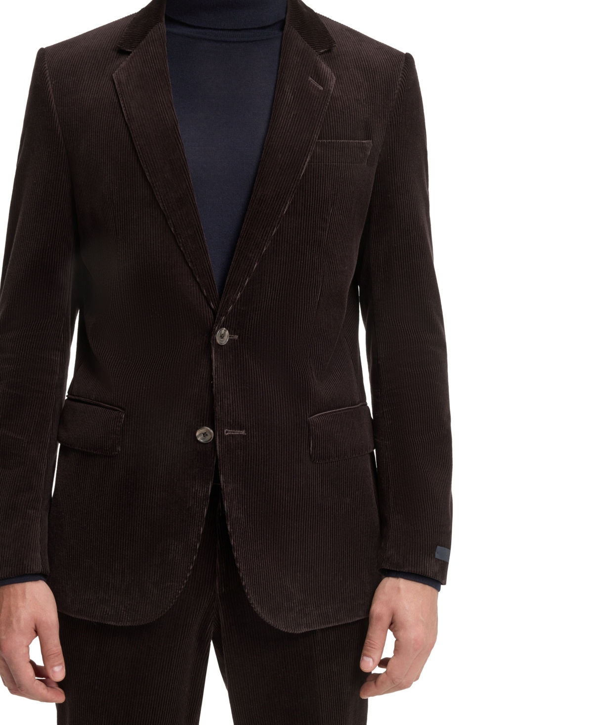 Hugo Boss Boss By  Men's Beckham X Boss Striped Cotton Blazer In Brown