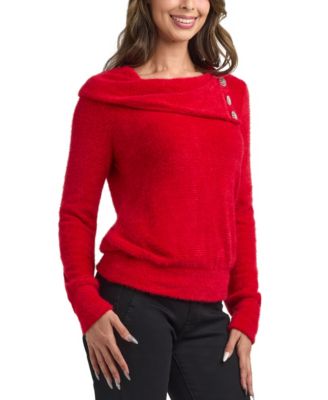 Women's Cowl Neck Mohair Top