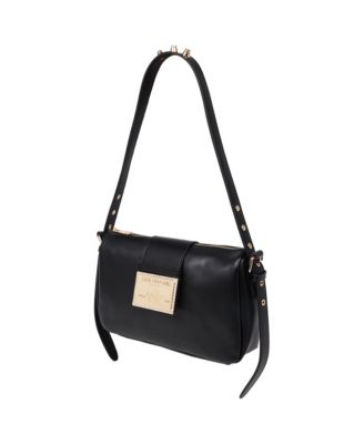 East West Shoulder Bag with Belt Buckle Tab