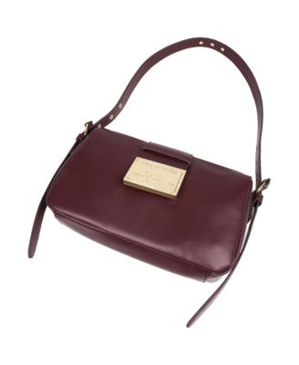 East West Shoulder Bag with Belt Buckle Tab