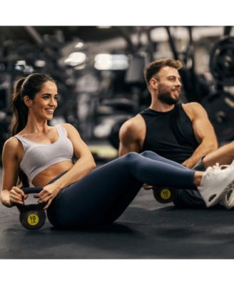 BalanceFrom Kettlebell Fitness Exercise Weights, Set of 3, 10, 15, and 20 Pounds