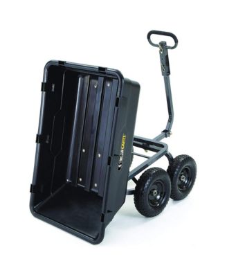 Heavy-Duty Poly Garden Dump Cart and Beach Wagon with 1200 lb Capacity