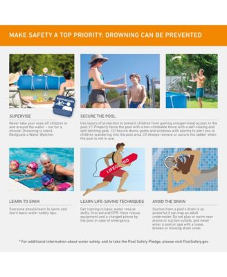 8.5ft x 26in Rectangular Frame Above Ground Backyard Swimming Pool, Blue