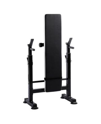 Adjustable Strength Training Workout Station, Black & White