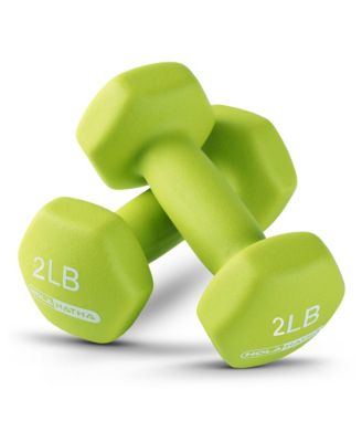 1, 2 and 3 lb Neoprene Dumbbell Strength Training Weight Set with Rack