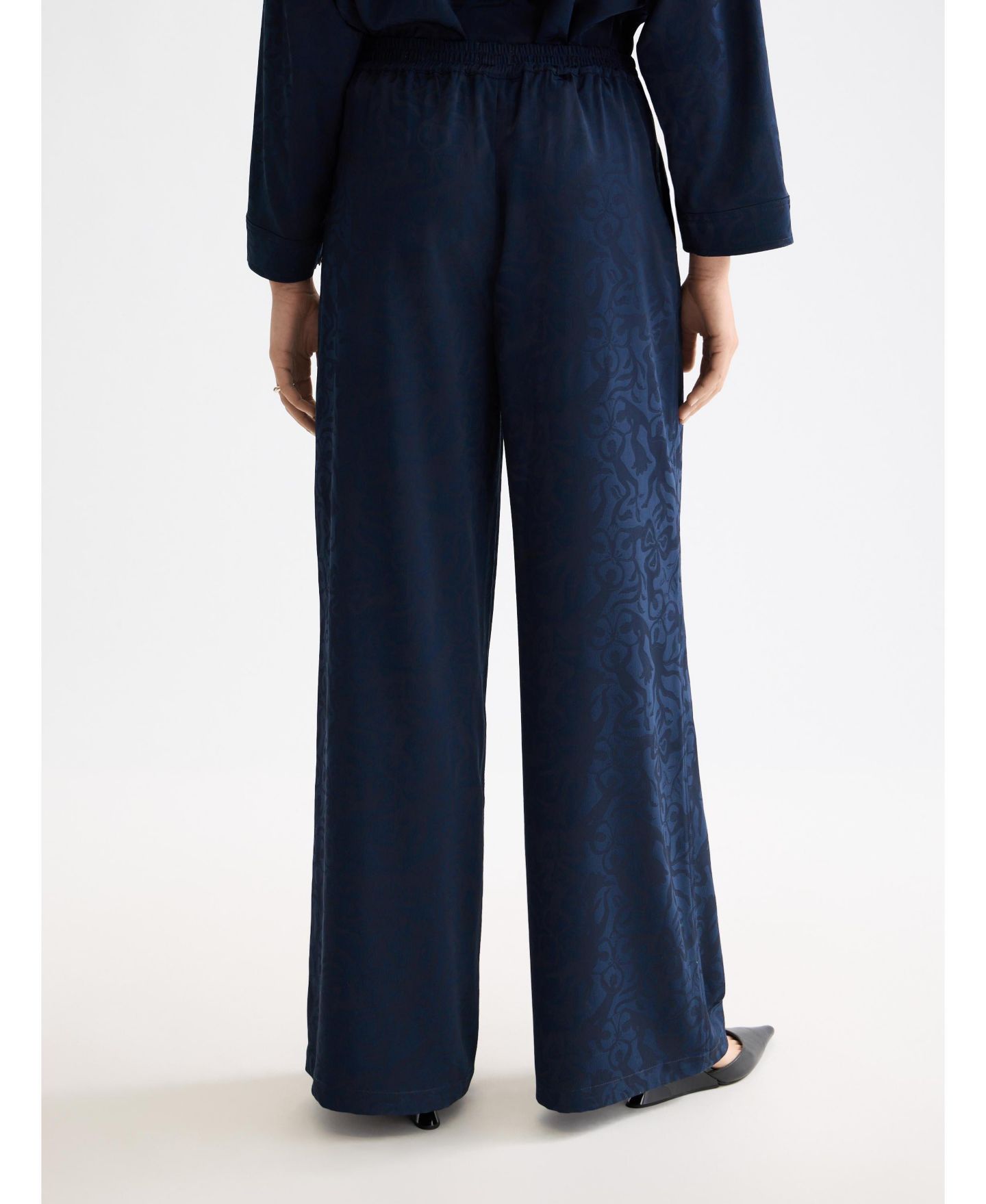 Женские брюки SCOTCH & SODA Eleni - High Rise Wide Leg, цвет: Небесно-голубой — фото 2
