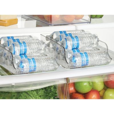 Water Bottle Organizer for Fridge - Set of 4 - Clear - Made in USA