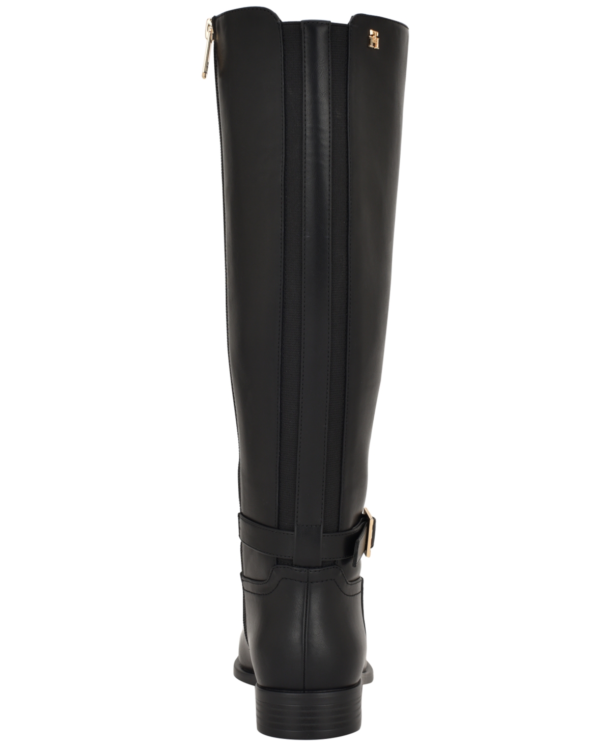 Tommy Hilfiger Women's Mireya Side Zip Riding Boot In Black
