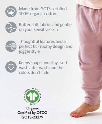 Baby Boys' and Girls' Cotton Jogger Pants, 4-Pack Set