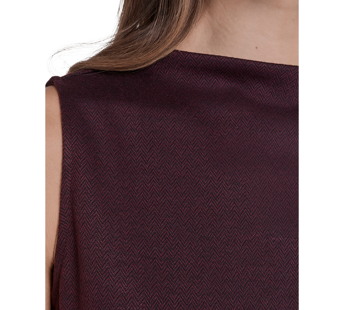 Halston Women's Sleeveless Mock Neck Pull On Top In Purple