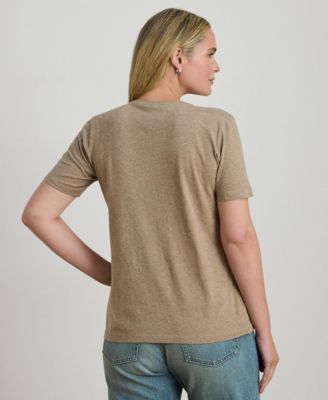 Plus Size Beaded-Crest Cotton Jersey T-Shirt