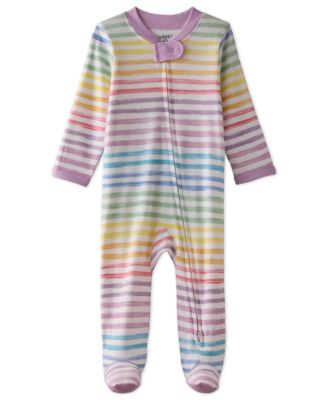 Baby Girls Scout 2-Way Zip Footed Sleep and Play Coveralls