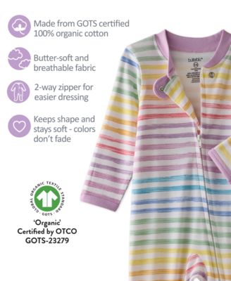 Baby Girls Scout 2-Way Zip Footed Sleep and Play Coveralls