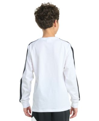 Boys' 8-20 Long-Sleeve 3-Stripes T-Shirt