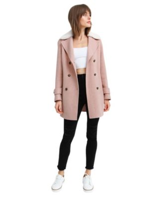 Women's Liberty Sherpa Collar Wool Blend Coat