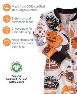Baby Scout Halloween 2-Way Zip Organic Cotton Footed Sleep and Play Coveralls