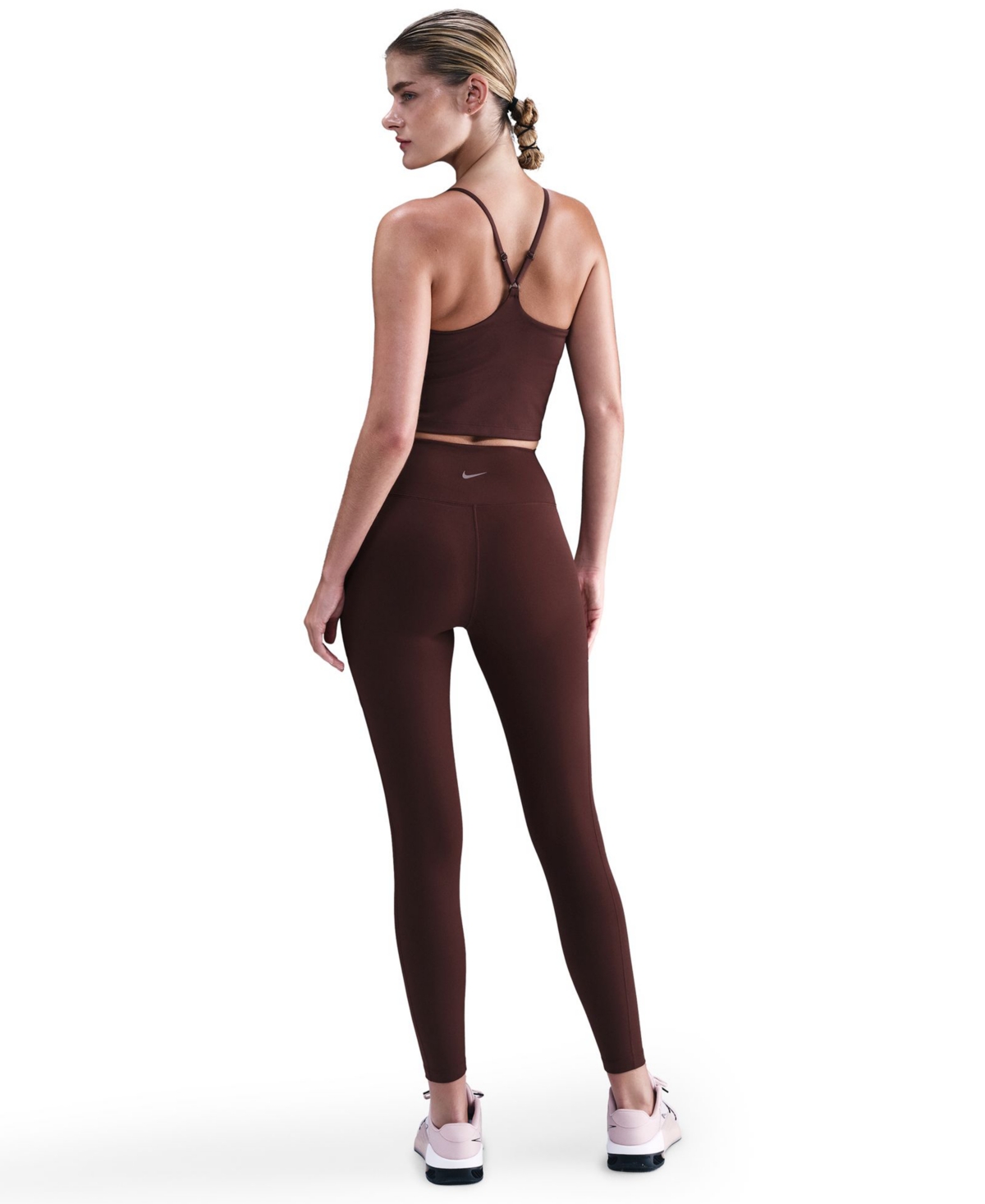 Nike Women's One High-waist 7/8-leggings In Burgundy