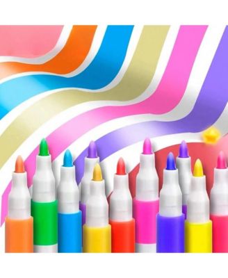 36pcs Acrylic Marker Pen, Pen To Graffiti Art Of Diy Pens, Colorful Pen Sets, Waterproof, Exquisite Gift To The Student,School Supplies