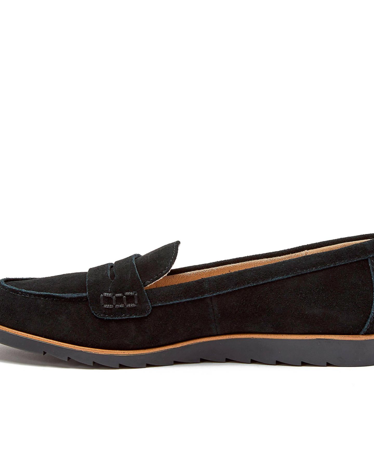Женские туфли Lands' End Comfort Lug Sole Suede, цвет: Чёрный — фото 3