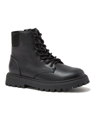 Little Girls Zip Up Lugged Boots