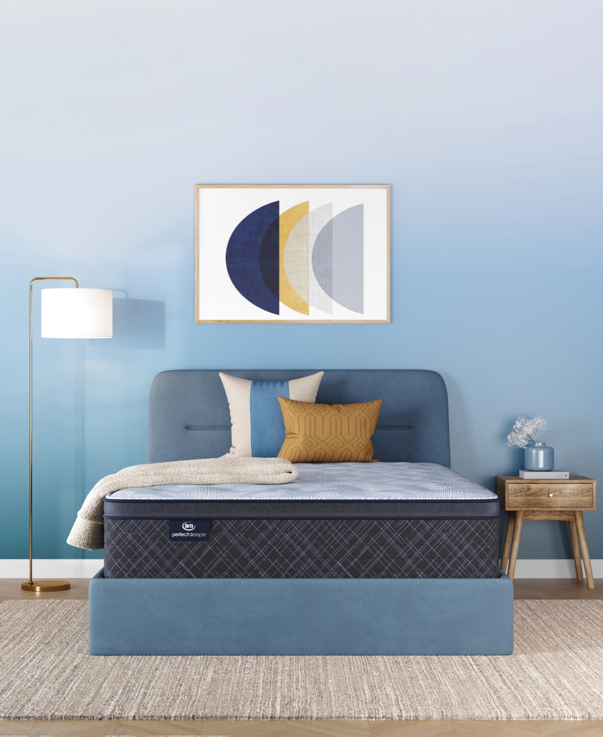 Serta Perfect Sleeper Lavender Falls 12 Firm Hybrid Tight Top Mattress Collection In Transparent