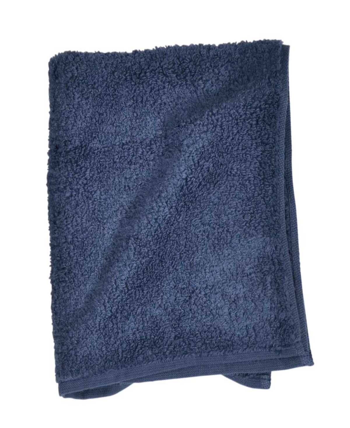 Uchino Zero Twist Hand Towel, 20" X 39" In Blue