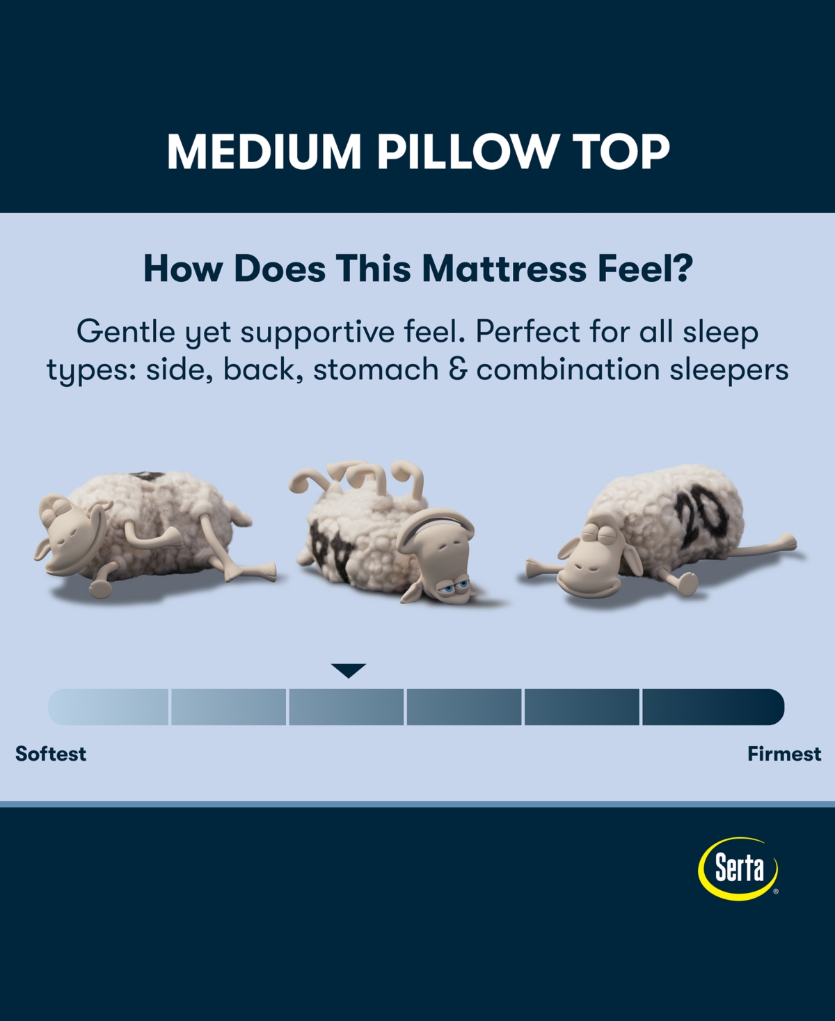 Serta Perfect Sleeper Osiria Rose 14" Medium Pillow Top Mattress Set, Full In Transparent