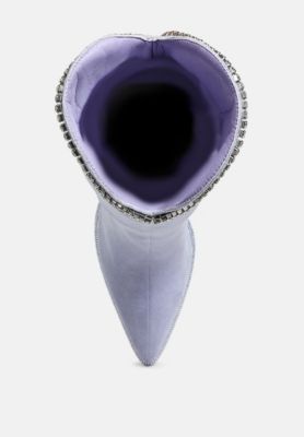 Womens Ashipa Diamante Chain Detail Calf Boots