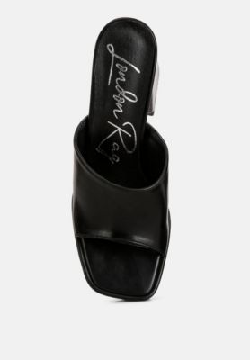 Womens Flexes Flared Block Heel Sandals