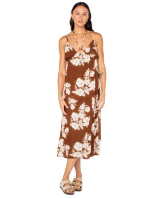 roxy brown dress Roxy Good Keepsake Midi Dress