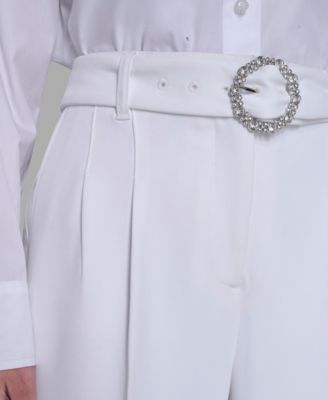Women's Embellished Belt Pants