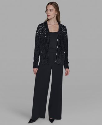 Women’s V-Neck Cardigan with Signature Button Closure