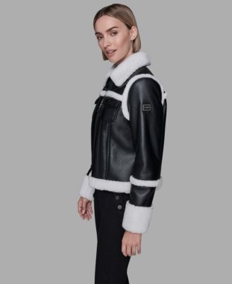 Women's Collared Fuzzy Jacket